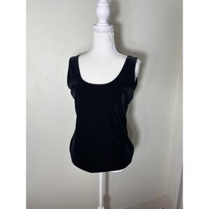 En Francais Black Velour Shell and Pants Set Sz S